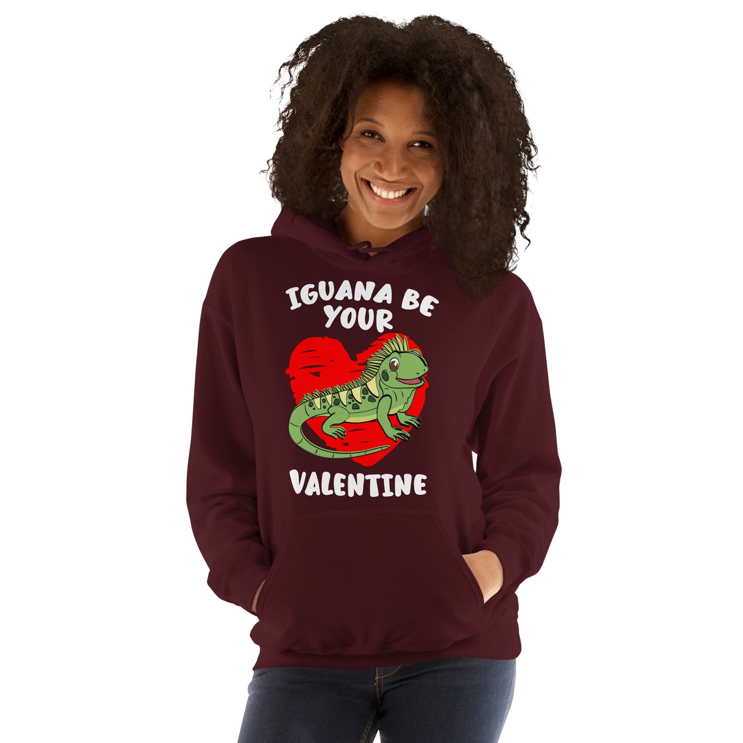 Sweat à Capuche 'Je veux être ton Valentine' - Crocodile