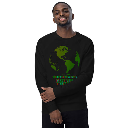 Sweatshirt écologique raglan unisexe