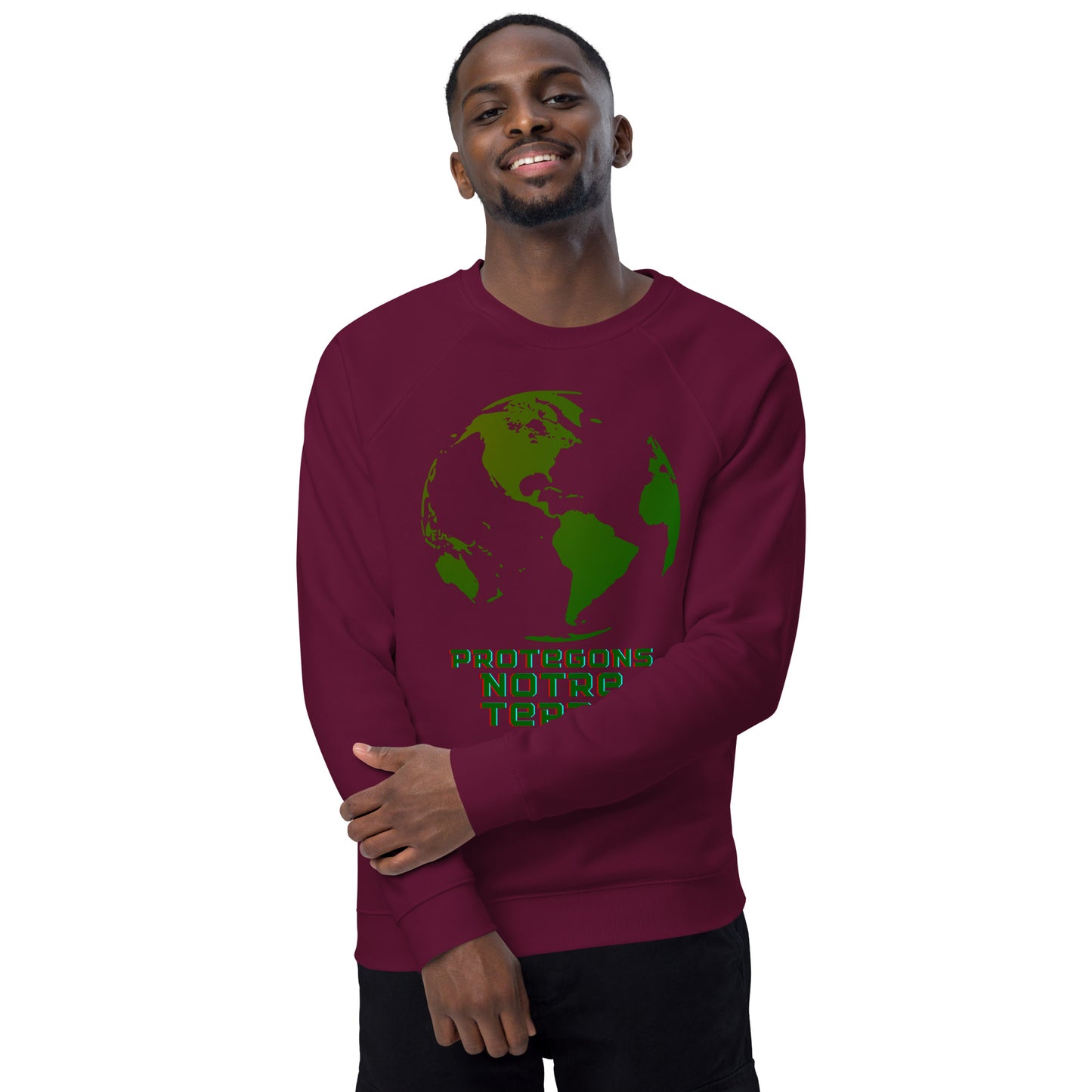 Sweatshirt écologique raglan unisexe