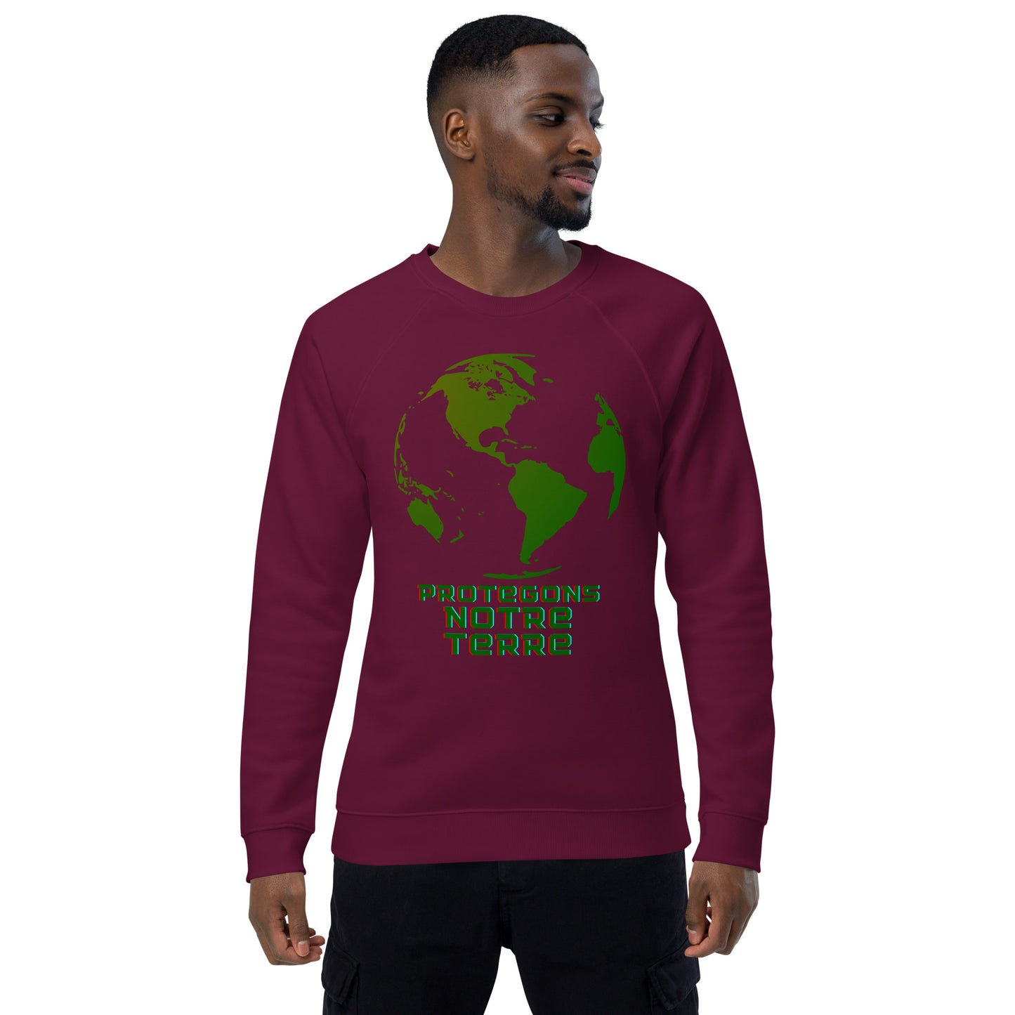 Sweatshirt écologique raglan unisexe