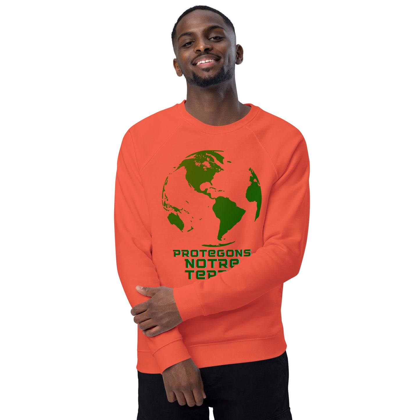 Sweatshirt écologique raglan unisexe