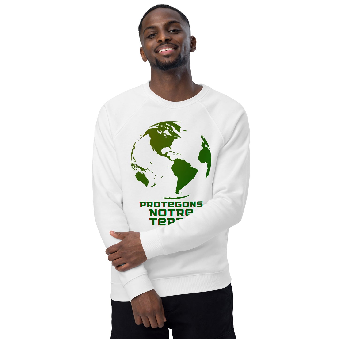 Sweatshirt écologique raglan unisexe