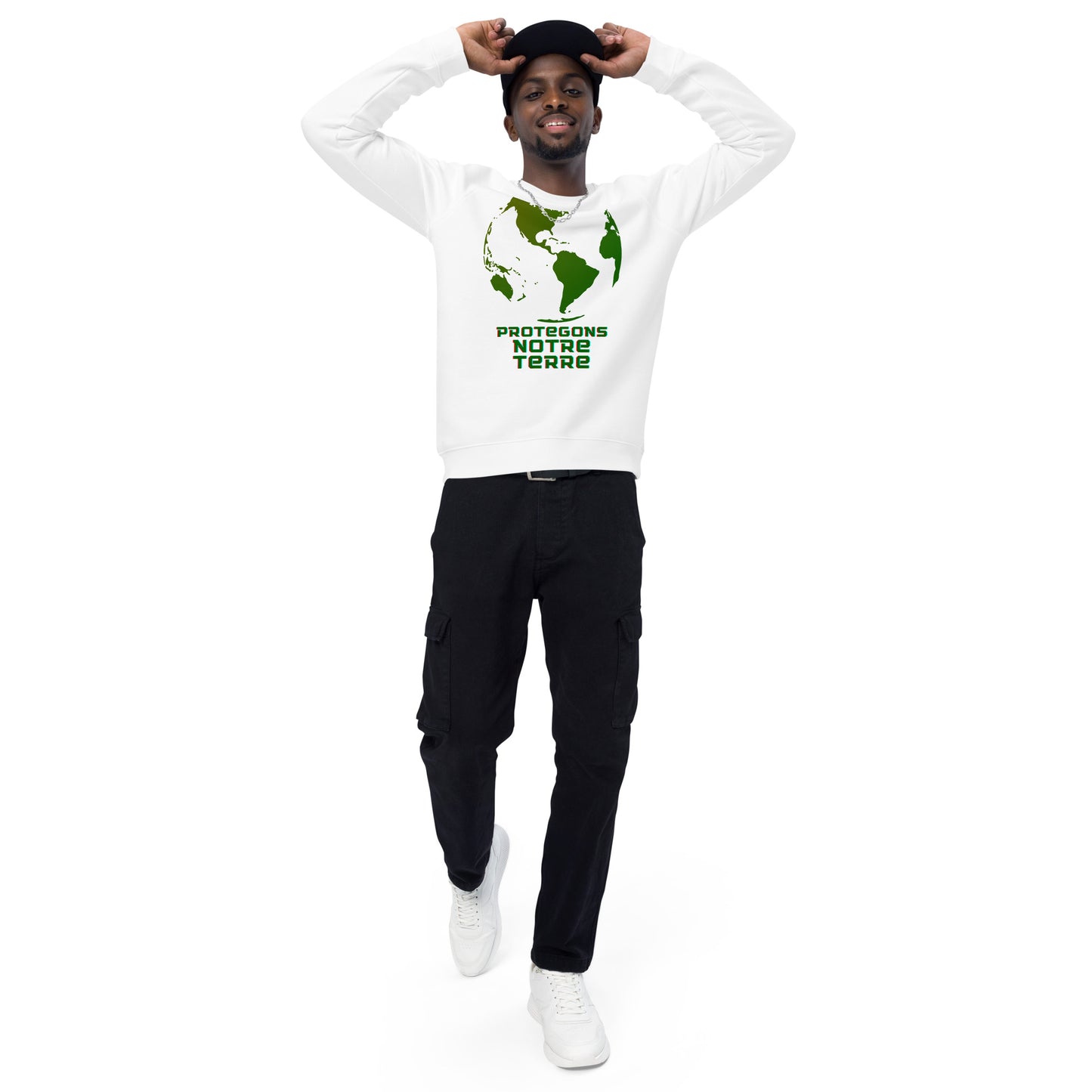 Sweatshirt écologique raglan unisexe