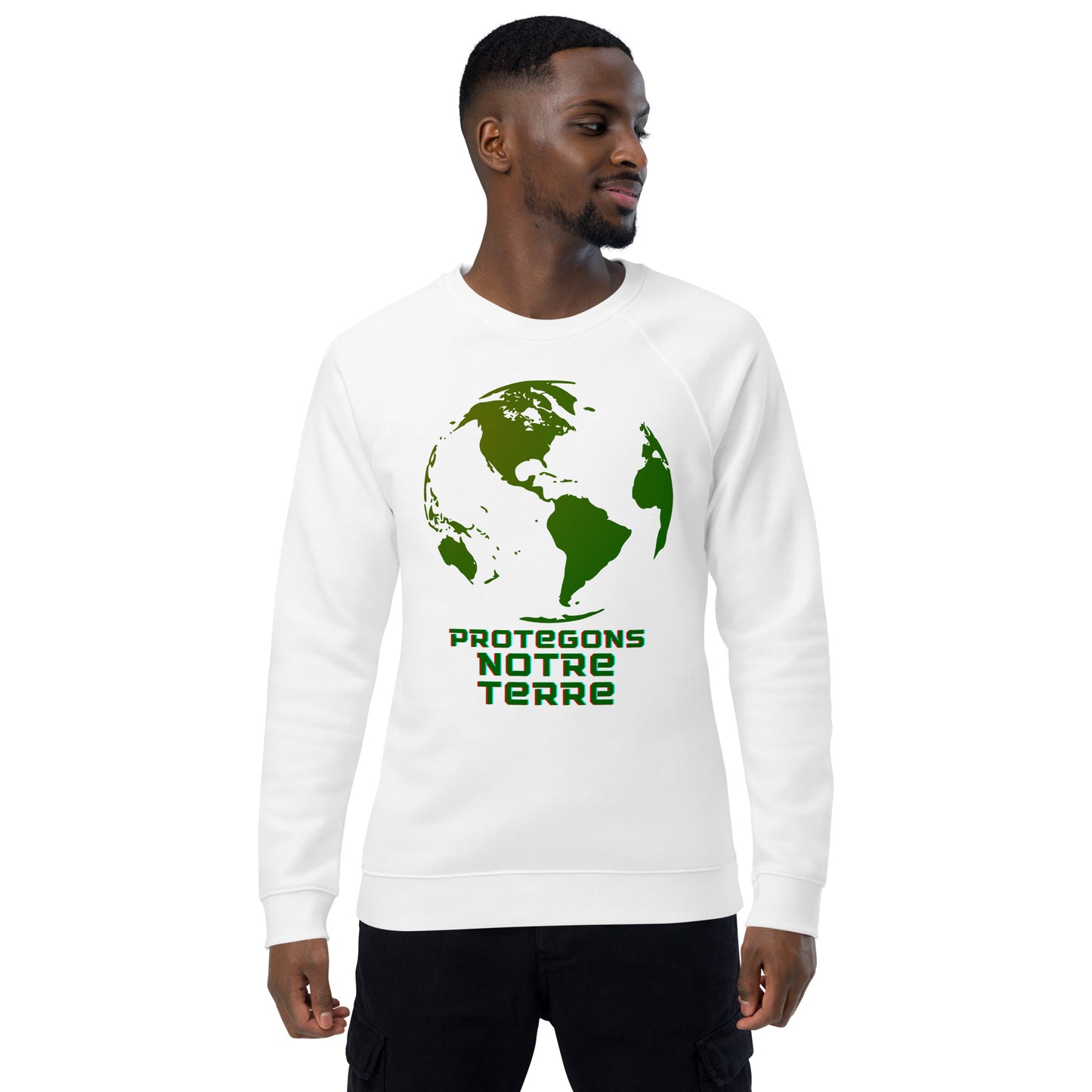 Sweatshirt écologique raglan unisexe