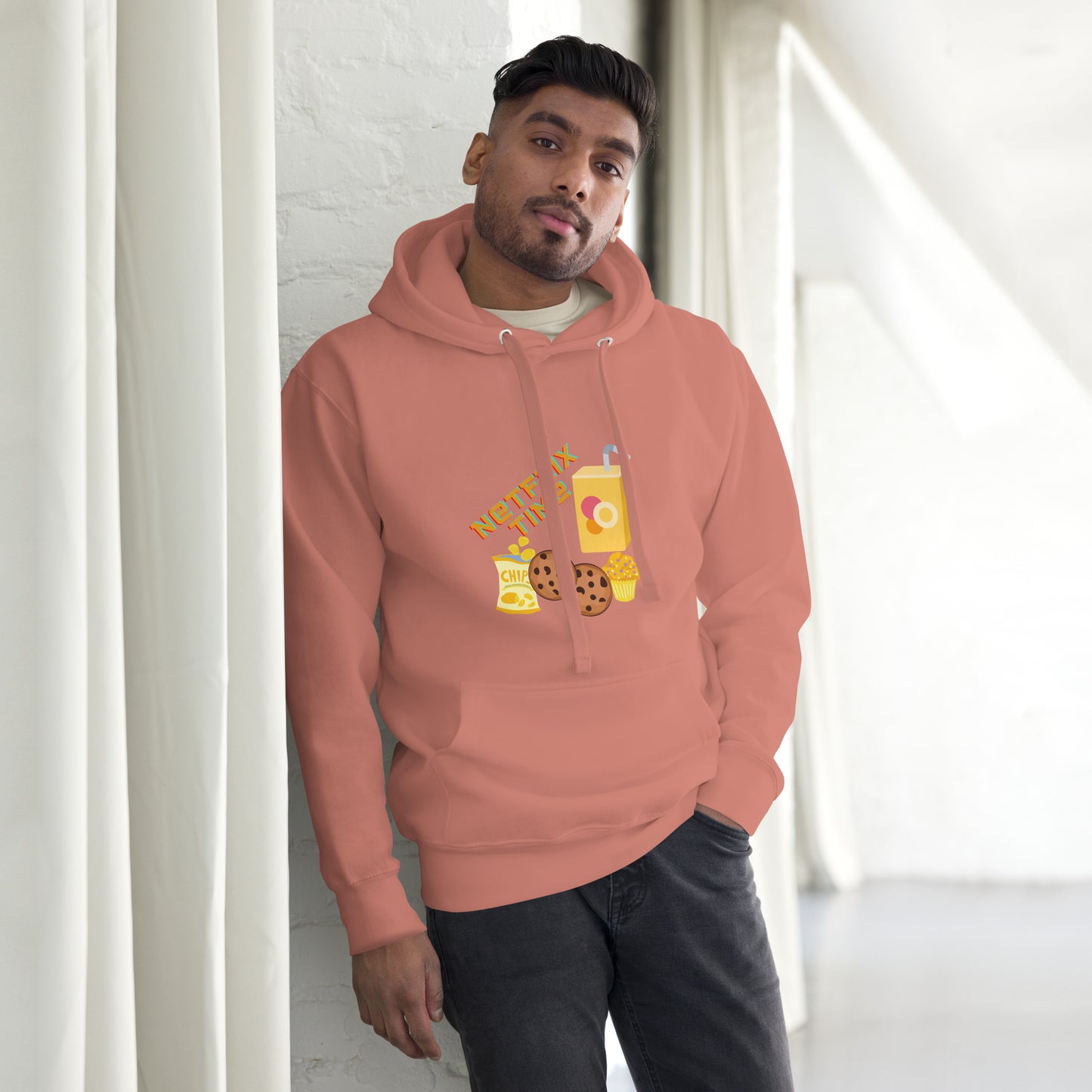 Sweat à Capuche Homme Netflix Time : Confort et Style Réunis