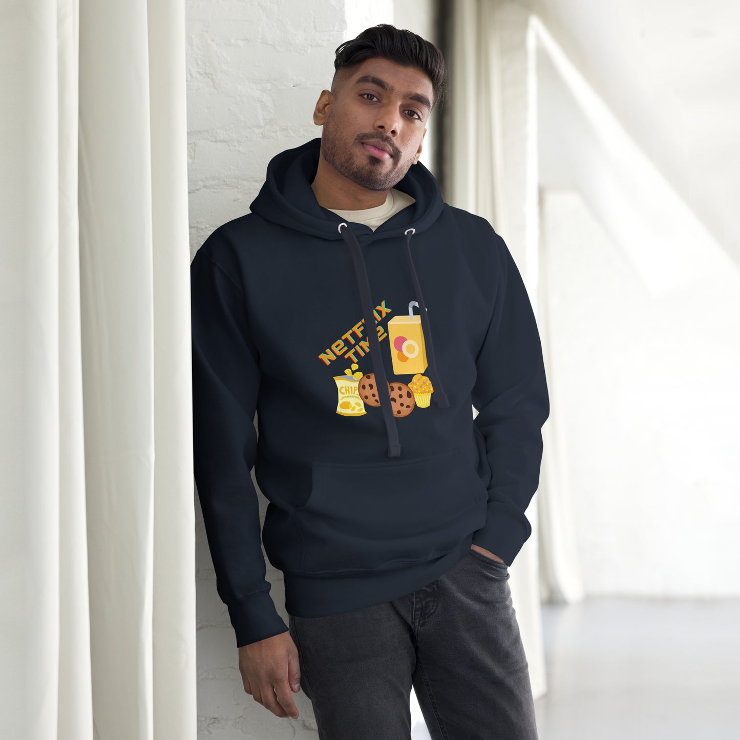 Sweat à Capuche Homme Netflix Time : Confort et Style Réunis