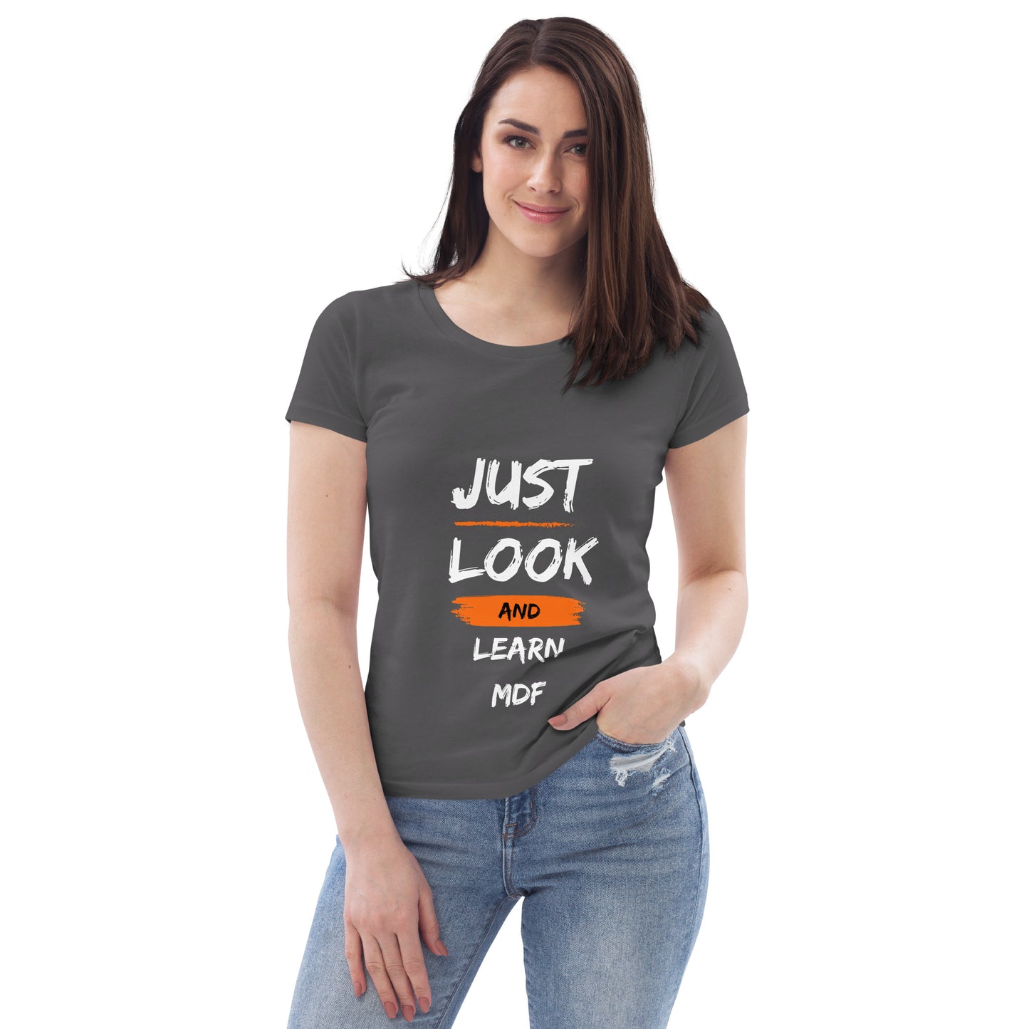 T-shirt Provocateur Femme 'Just Look and Learn en Coton Biologique