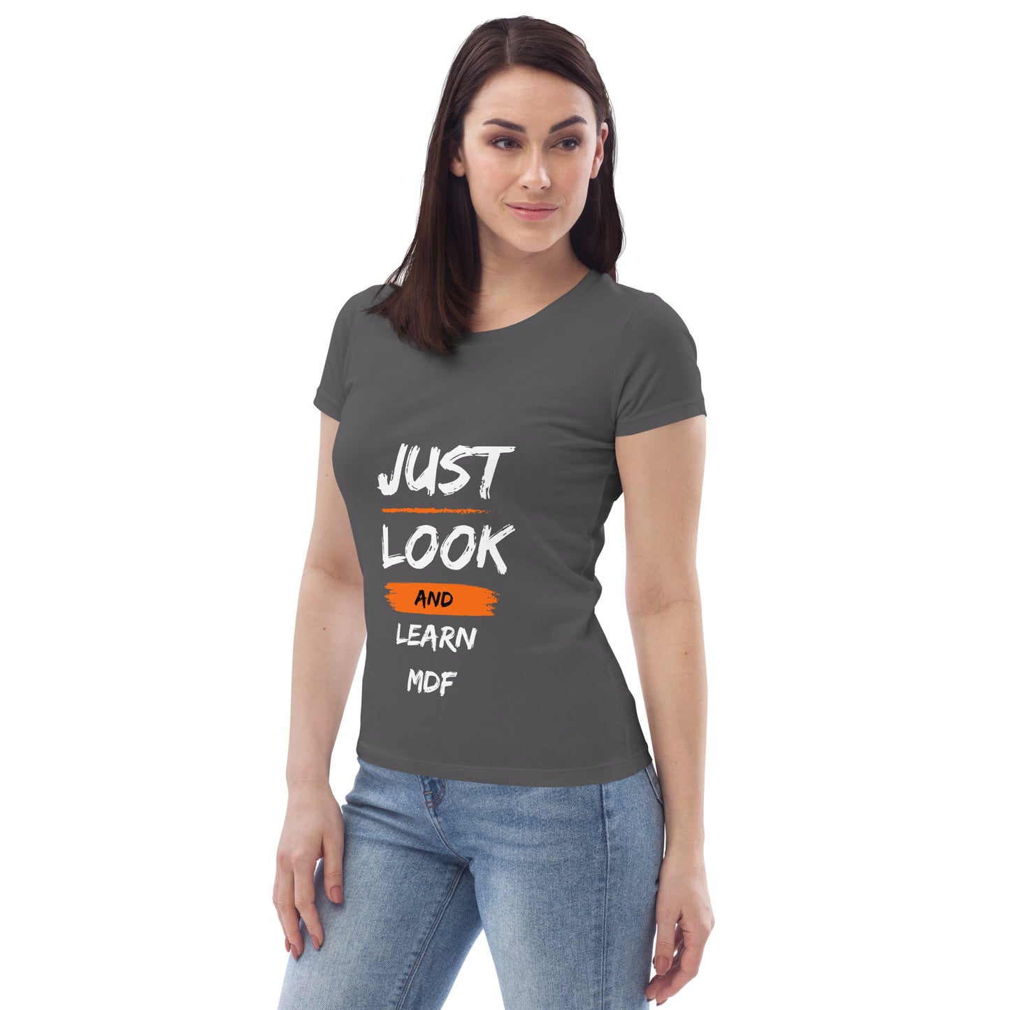 T-shirt Provocateur Femme 'Just Look and Learn en Coton Biologique