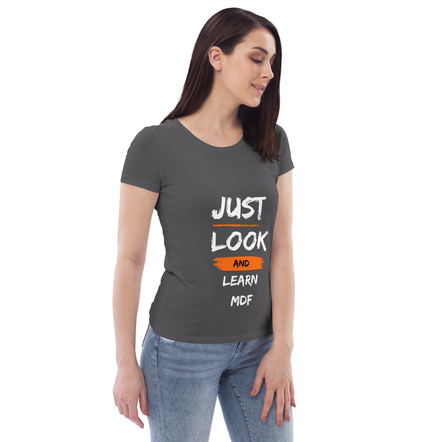 T-shirt Provocateur Femme 'Just Look and Learn en Coton Biologique