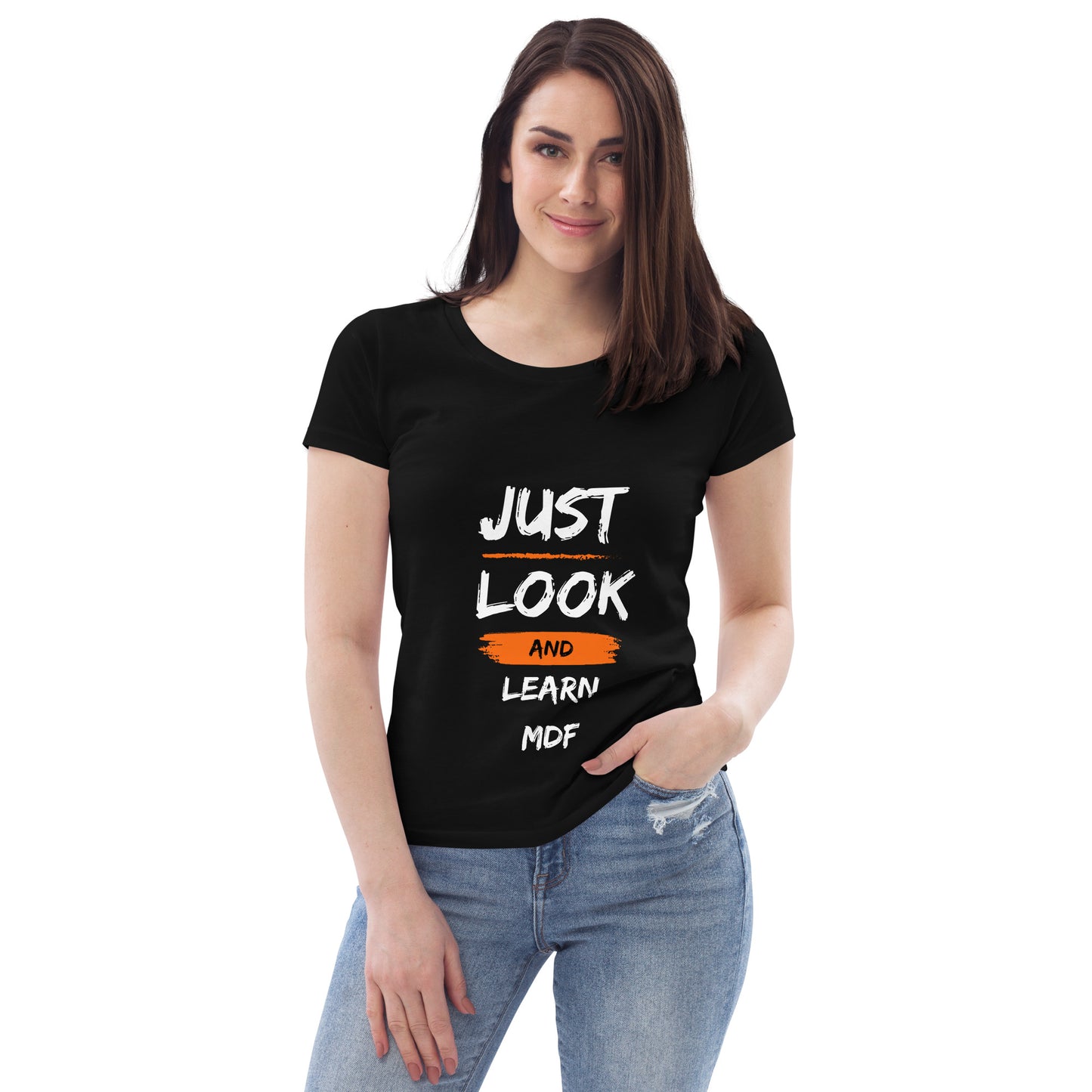 T-shirt Provocateur Femme 'Just Look and Learn en Coton Biologique