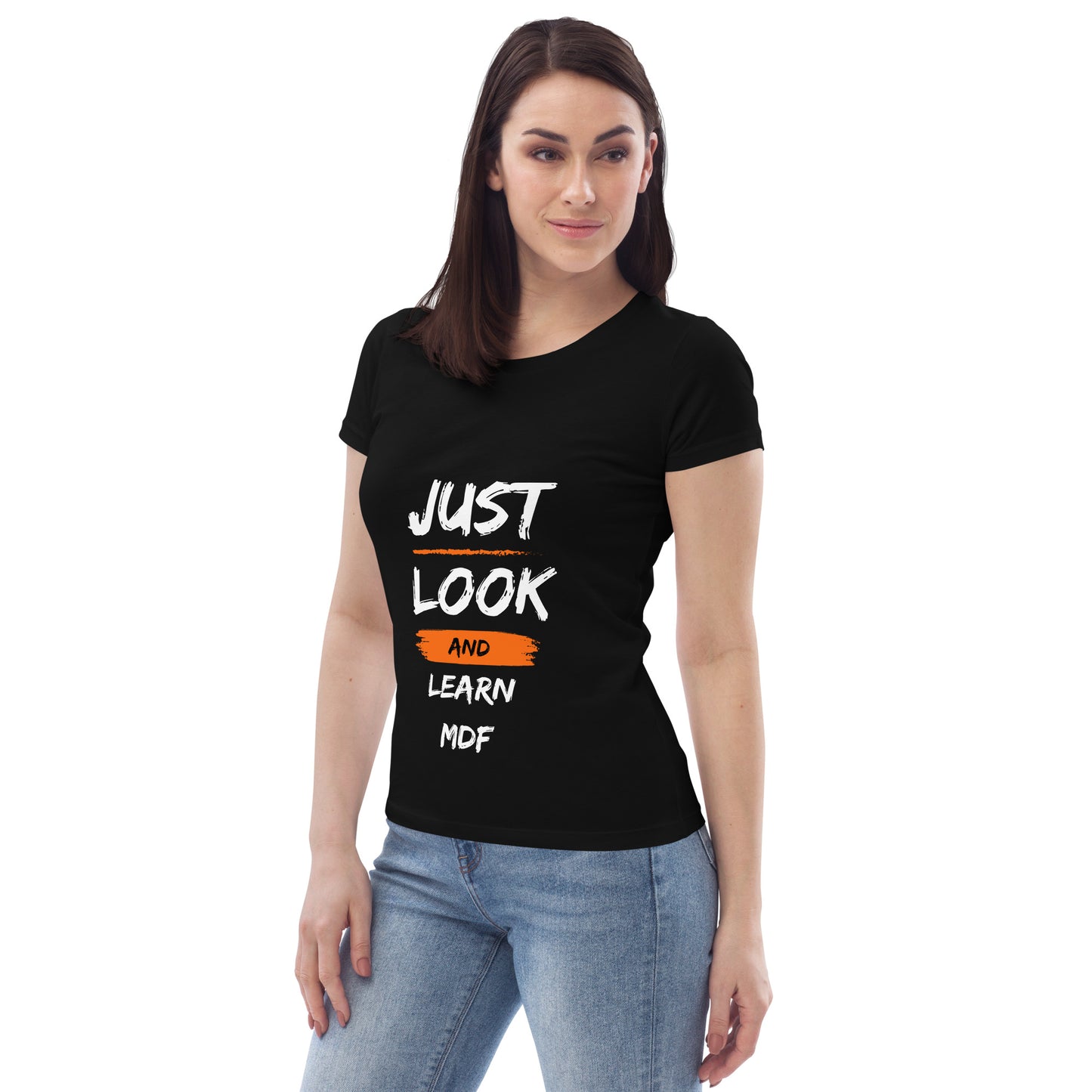 T-shirt Provocateur Femme 'Just Look and Learn en Coton Biologique