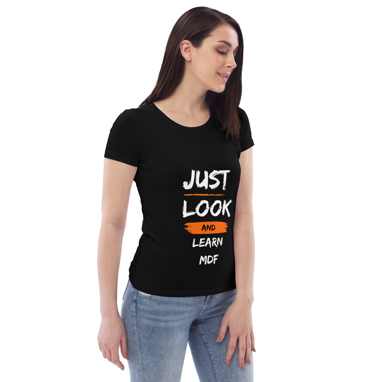 T-shirt Provocateur Femme 'Just Look and Learn en Coton Biologique